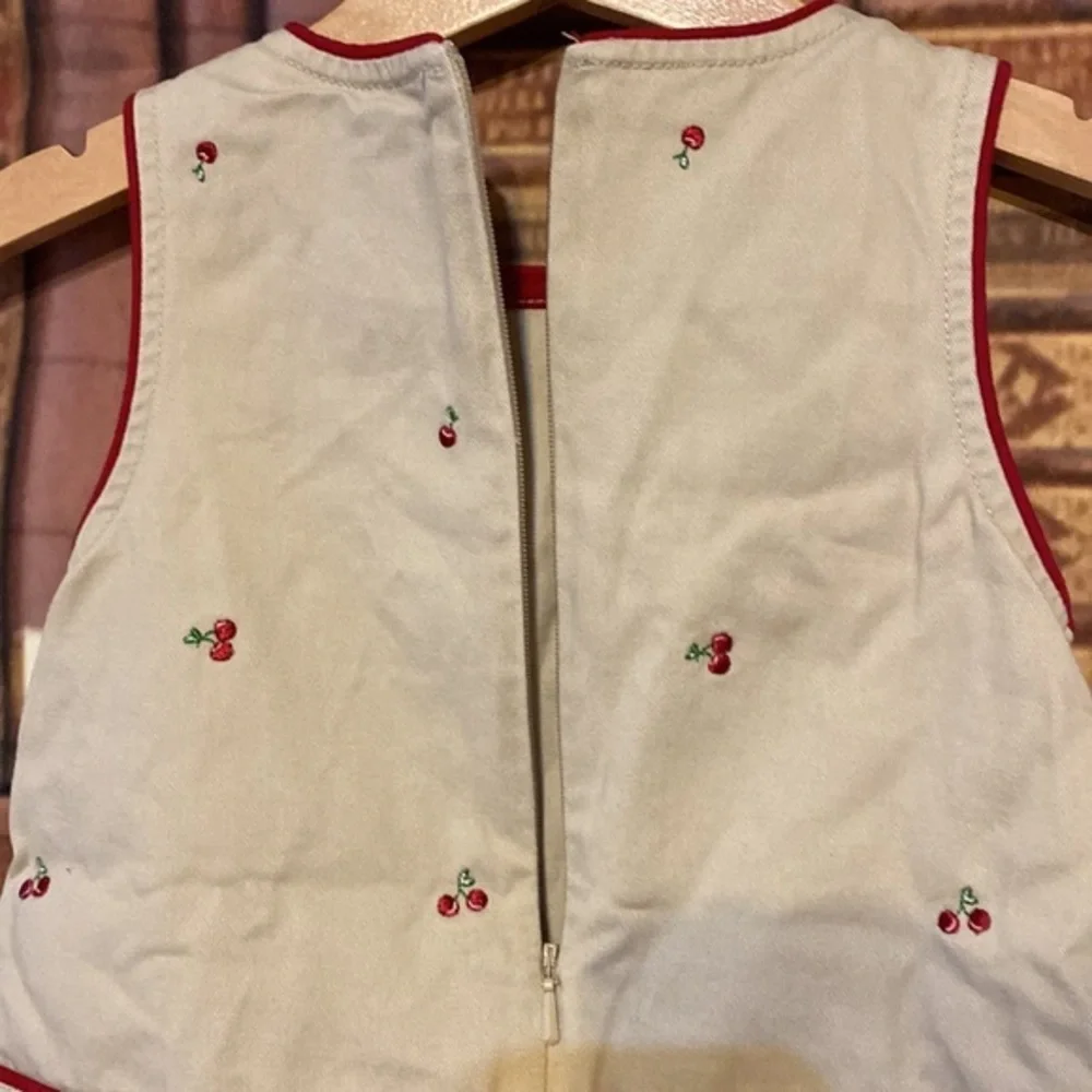 Gymboree Cherries Cherries Everywhere Jumper Dress 12-18M Cherry Pie